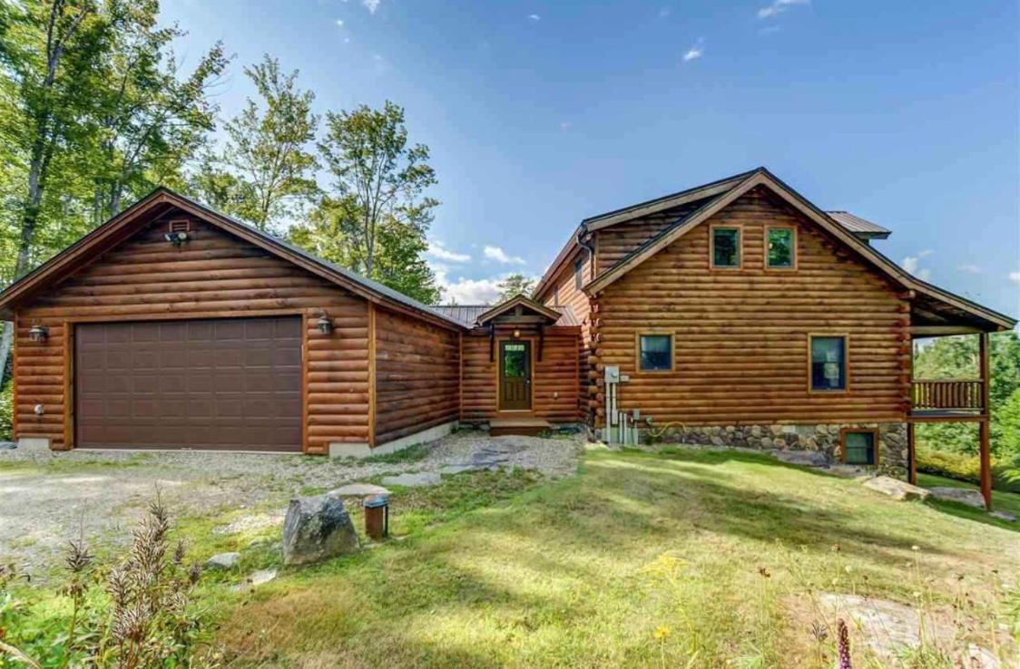 Oe Beautiful Modern Log Home On 17 Acres Private Views Fire Pit Ping Pong Ac Whitefield Exterior photo